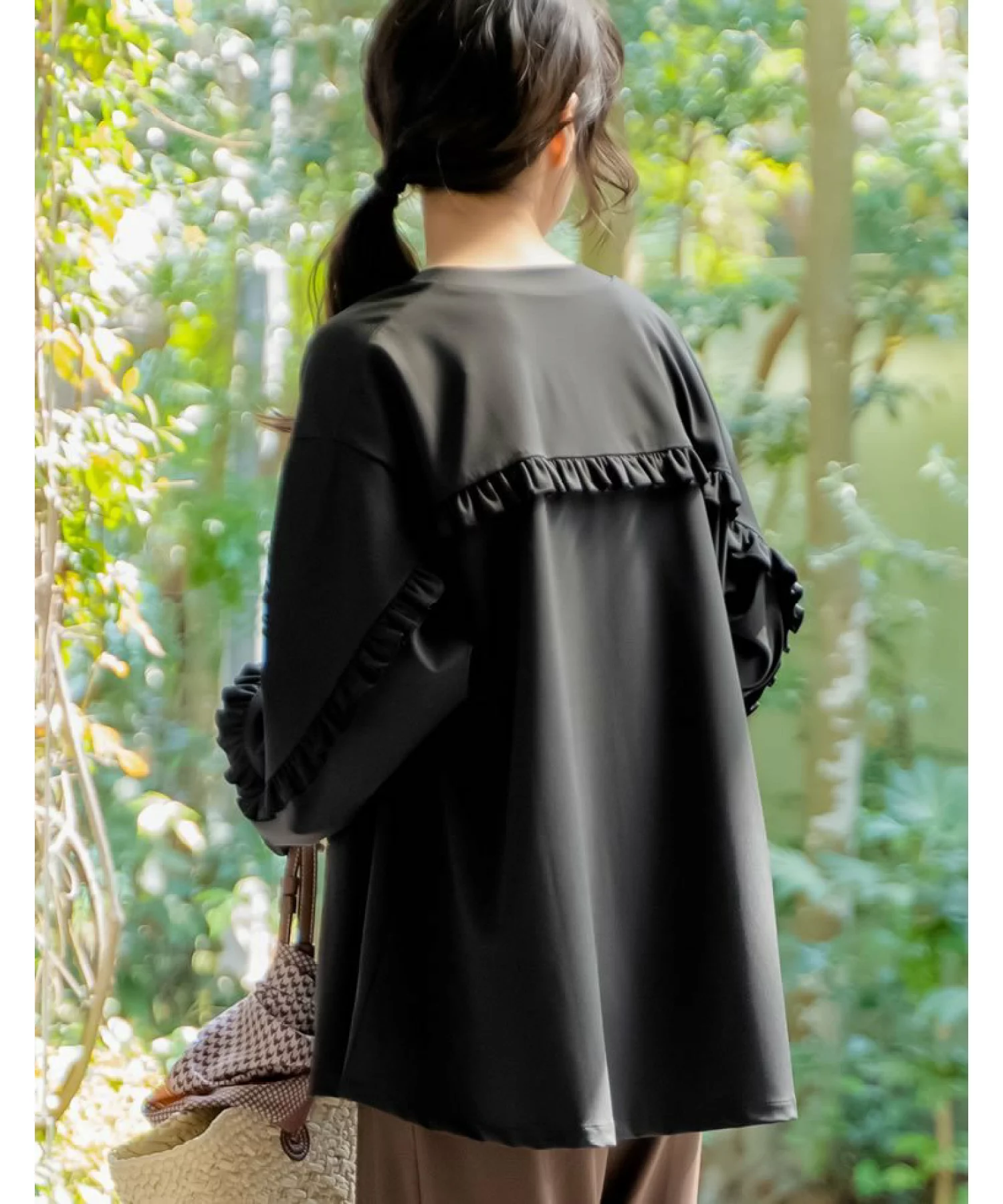 Re:EDIT ラッシュガード袖フリルZIPブルゾン